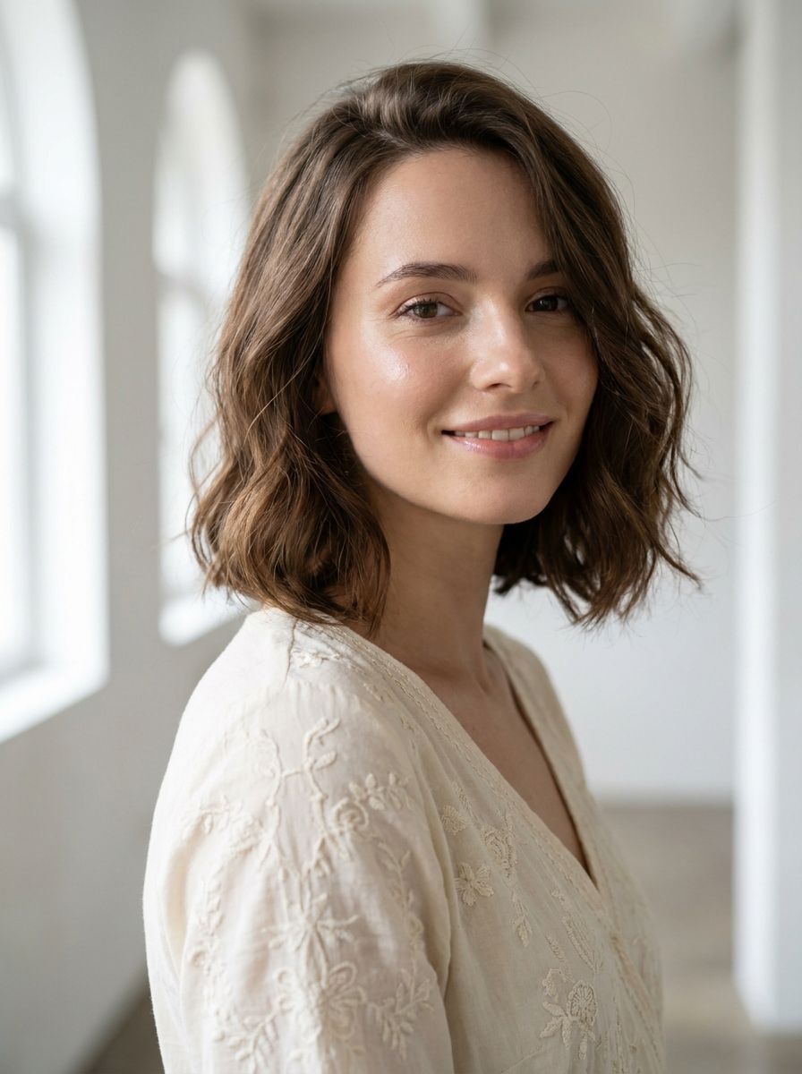 Weicher Bob mit leichten Wellen - Frisuren zur Konfirmation